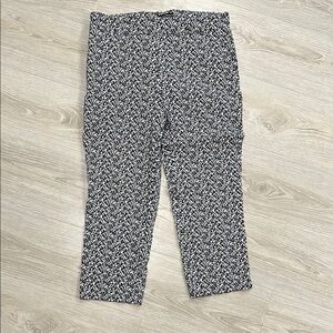 Women’s Spring Black and White Patterned Hilary Radley Pants